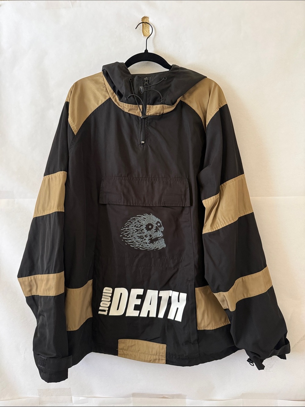 Liquid Death Wind Slasher Jacket Sz 2XL Black Windbreaker Employee Exclusive